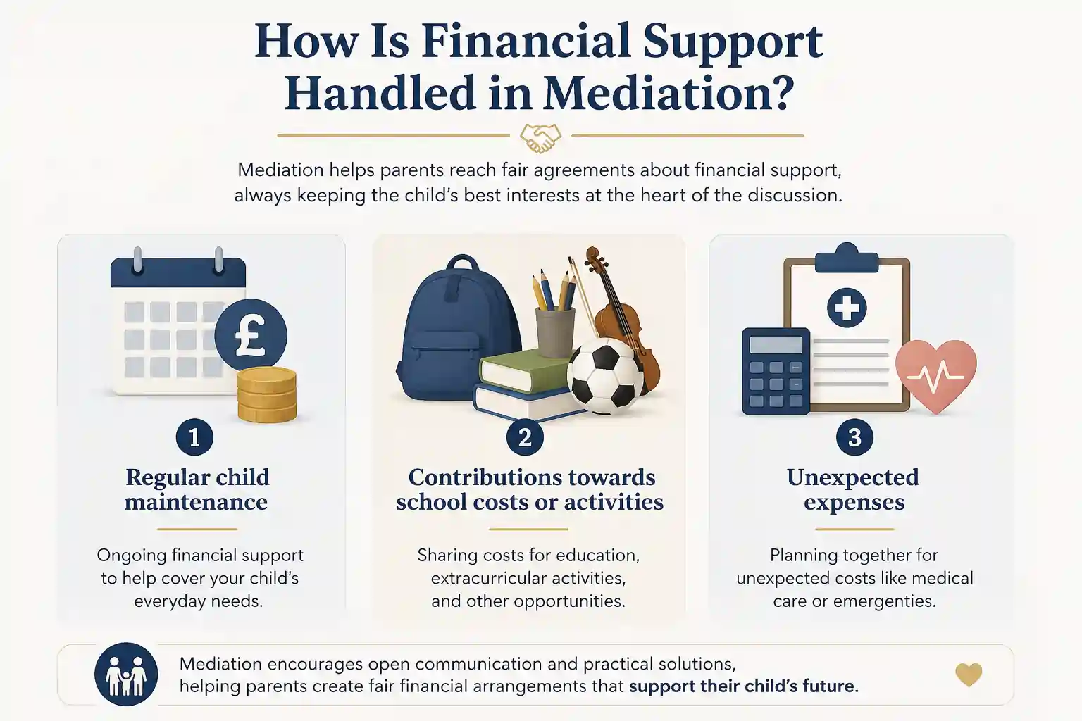 How Is Financial Support Handled in Mediation Corby